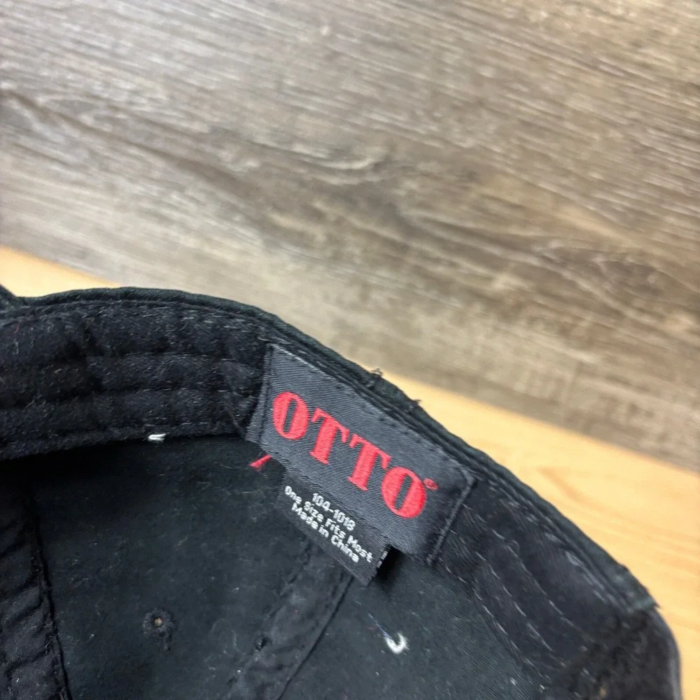 Sons Of Arthritis‎ Hat Cap Strap Back Black Red Distressed Adjustable